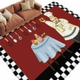5x8Ft Area Rugs Fat Chef Non-Skid Rubber Backing Large Rectangle Rugs ...