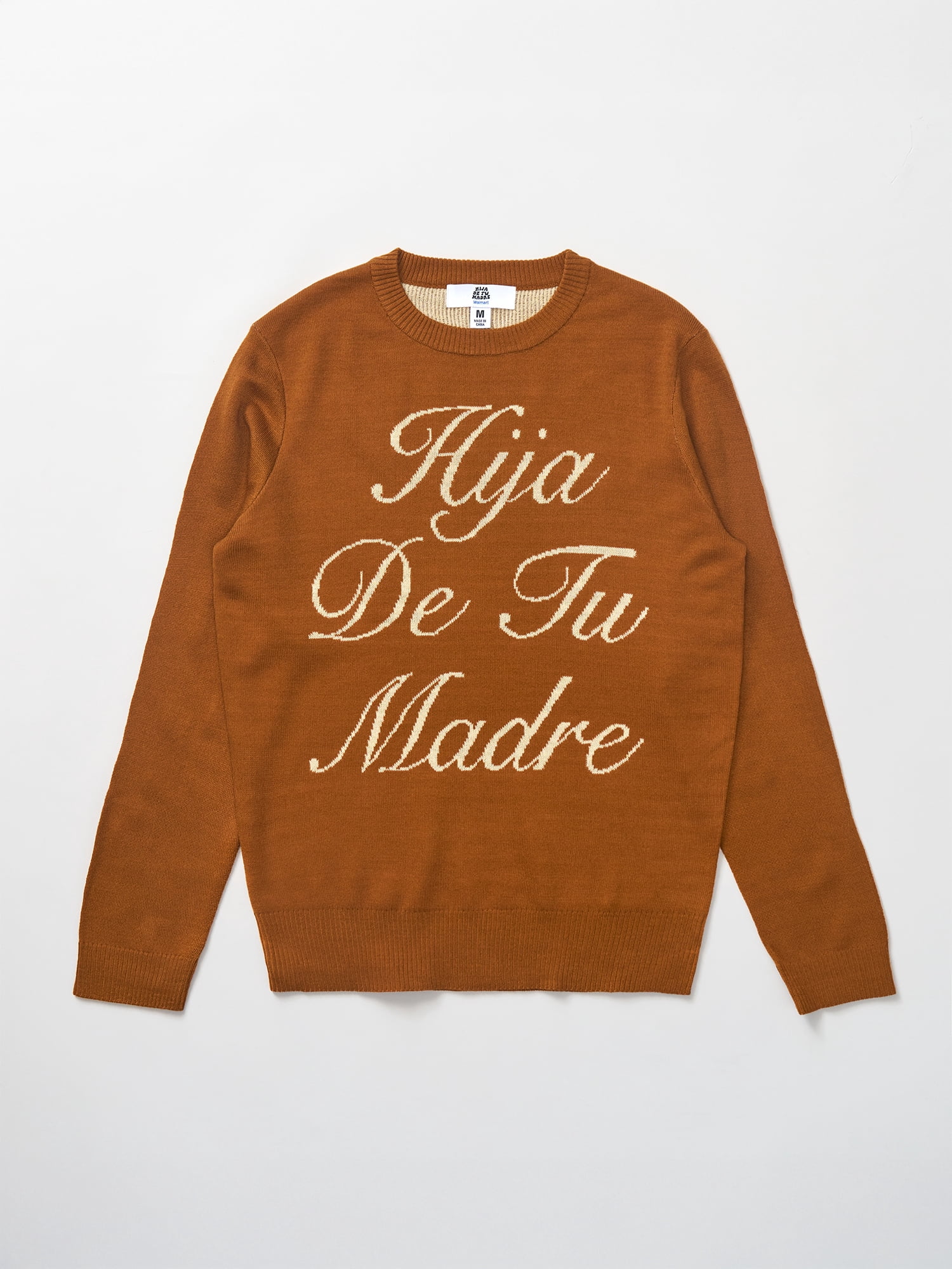 Hija De Tu Madre, Unisex Knit Sweater, Sacred Heart, Sizes XS-3XL
