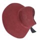 thumbnail image 3 of Wosthever Sombreros de verano para mujer, sombrero de sol con protección y detalle de lazo de ala ancha para mujer, novedad Escalada ladrillo rojo A rayas, 3 of 6