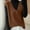 Brown, variant on Womens Deep V Neck Sweater Vest Knitted Tank Tops Sleeveless Sweater (Navy L)