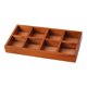 thumbnail image 5 of Caja de almacenamiento dividida de madera Organizador dividido Organización de mesa Ahorro de espacio Marrón, 5 of 9
