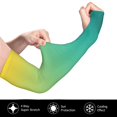 thumbnail image 2 of Balery Teal To Yellow Gradient Mangas Refrescantes para Brazos para Hombre y Mujer – Transpirables y Absorbentes de Humedad para Mujeres, Hombres y Niños, 2 of 7