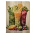 thumbnail image 3 of Designart "Pop Art Refreshment Vibrant Smoothies I" Food & Beverage Print on Natural Pine Wood, 3 of 5