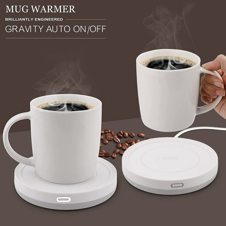 Drop of DIVINITI Coffee Mug Warmer Candle Warmer Plate - Mug Warmer for Desk - 2-Setting Coffee Cup Warmer for Coffee, Tea - Safe, Easy-to-Use Coffee Warmer for Desk