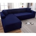thumbnail image 1 of LAICAIW Super Stretch Sectional Couch Covers, L-Shaped Sofa Covers Softness Furniture Slipcovers Non Slip Pets Dogs Furniture Protector (Color : Small, Size : 2 Seater(57in-72in)), 1 of 6