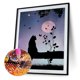thumbnail image 3 of Cuadros Decorativos Diamante pintura 5D luna gato bricolaje completo redondo taladro rhinestone decoración del hogar conjunto JShteea Nuevos Originales, 3 of 9