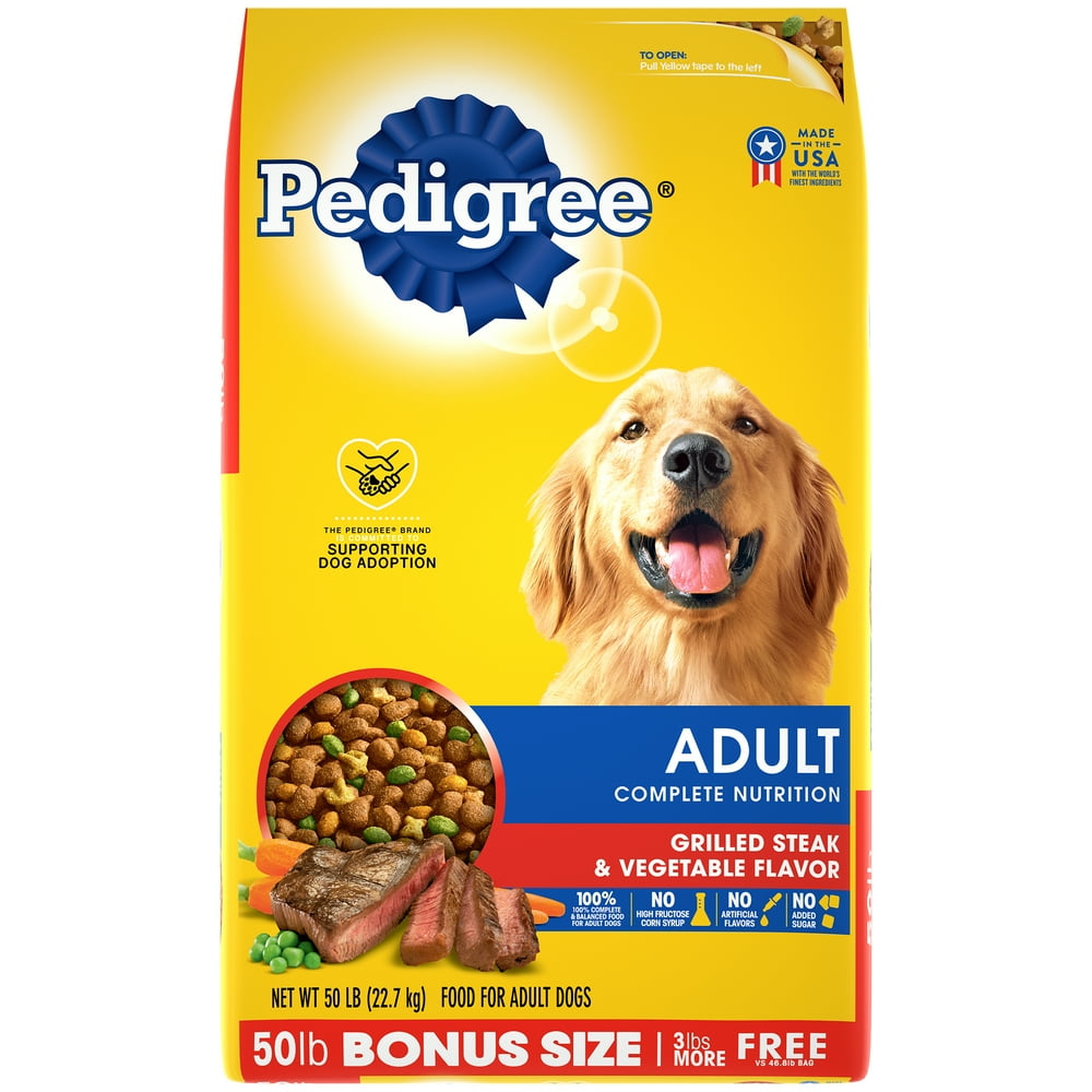 PEDIGREE Complete Nutrition Adult Dry Dog Food Grilled Steak
