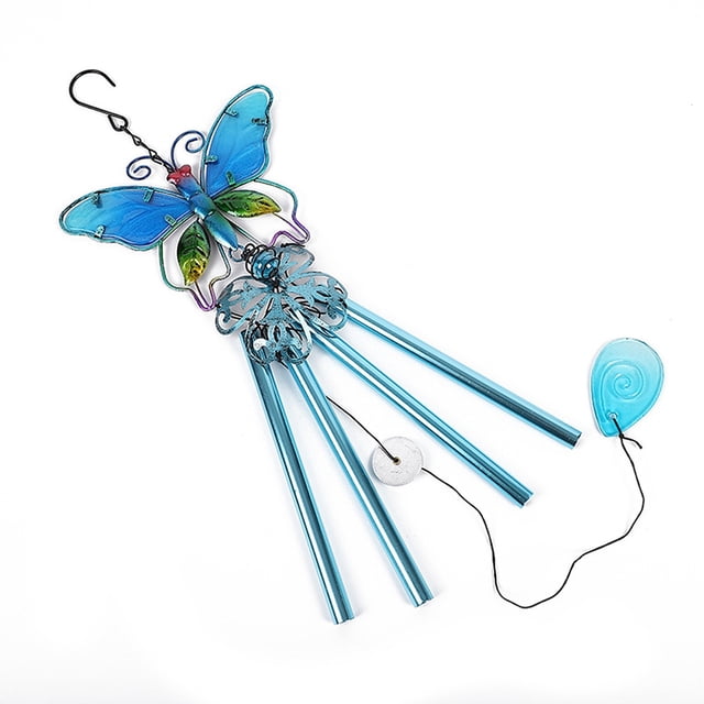 Campana de viento Artesanía de metal Tubo de aluminio pintado Colgante para el hogar Campana de viento Colgante tubular