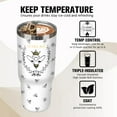 thumbnail image 4 of 30 oz Bee Tumbler with Handle Gifts for Bee Lover 30oz Stainless Steel Travel Cup Mug Water Bottle, 4 of 6