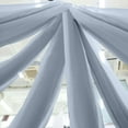 thumbnail image 2 of Efavormart 30ftx10ft Dusty Blue Sheer Ceiling Drape Curtain Panels Fire Retardant Fabric For Event, 2 of 11