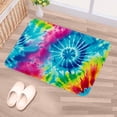 thumbnail image 5 of Tie Dye Polyester Non-Slip Indoor Carpet Kitchen Mat - Machine Washable Door Rug Chair Mat, 5 of 6