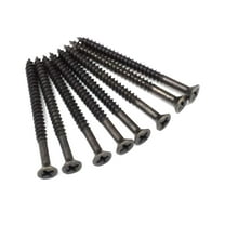 Antique Brass Wood Screws #9 X 2 1/4" for Residential Door Hinges - 24 Pack