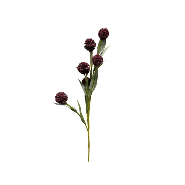 Flores Artificiales para la Decoración 40 cm/15.74 en Mano Roll Ball Crisantemo