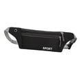 thumbnail image 2 of Running Waist Pack Lightweight Adjustable Waist Pouch for Gym Sports Fitness Black, 2 of 9