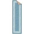 thumbnail image 6 of Ottomanson Border Kitchen Runner Rug 1'10" x 7' - Non Slip Low Pile Carpet, Blue, 6 of 14