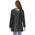 thumbnail image 2 of Manteau à Paillettes Ouvert pour Femmes Blazer Las Vegas Fête Club Veste Cocktail, 2 of 5