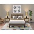 thumbnail image 2 of East West Furniture 3-piece Traditional Wood Bed Set in Brown Finish, 2 of 6