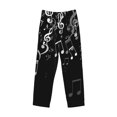 thumbnail image 6 of Goofa Falling Musical Pattern Printed Soft Pajama Pants for Men, Wide Leg Comfy Casual Lounge Yoga Pants-Small, 6 of 9