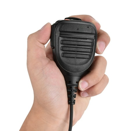 HURRISE Clear Sound Talkie Speaker Emergency Alarm High Sensitivity CB Microphone for BAOFENG & Kenwood, Speaker Mic Walkie Talkie, Speaker Microphone (Best High Sensitivity Speakers)