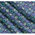 thumbnail image 3 of Soimoi Purple Cotton Cambric Fabric Blue Mandala Print Fabric by the Yard 56 Inch Wide, 3 of 7