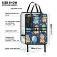 thumbnail image 3 of WOBOGO Colorful Dinosaur Patterns Backseat Car Organizer 2 PCS Footed Universal Car with Touch Screen Tablet Holder Rear Seat Protector, 3 of 7