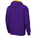 thumbnail image 3 of Men's Colosseum Purple LSU Tigers Arch & Logo 3.0 Full-Zip Hoodie, 3 of 3