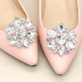 thumbnail image 3 of 2 hebillas de cristal con diamantes de imitación para zapatos, clips desmontables para decoración de zapatos DIY., 3 of 8