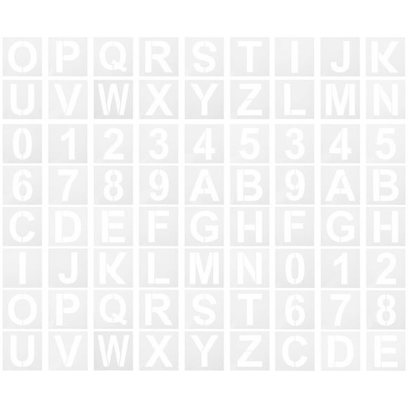 SHOWERORO 36Pcs Letters Stencil for Painting Drawing Craft Templates Students Craft Lovers