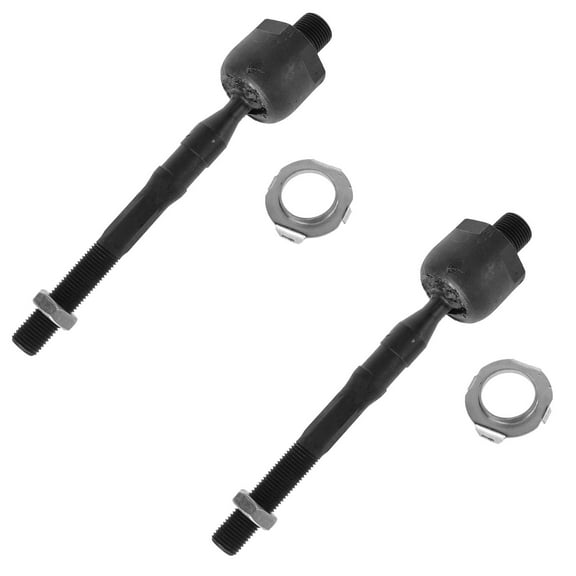 TRQ Front Inner Tie Rod Set Fits Select 2006-2012 Ford Fusion 2007-2012 Lincoln MKZ 2006 Zephyr 2006-2009 Mercury Milan