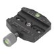 thumbnail image 4 of Adaptador De Placa De Cabezal De Trípode, Placa De Liberación Rápida Amplia Compatibilidad Aleación De Aluminio Fácil De Usar Con Nivel De Burbuja Incorporado Para Disparar, 4 of 7