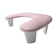 thumbnail image 2 of Cojín para reposabrazos para uñas en forma de U, piel sintética, almohada para manicura, práctico, arte de uñas Rosa, 2 of 8