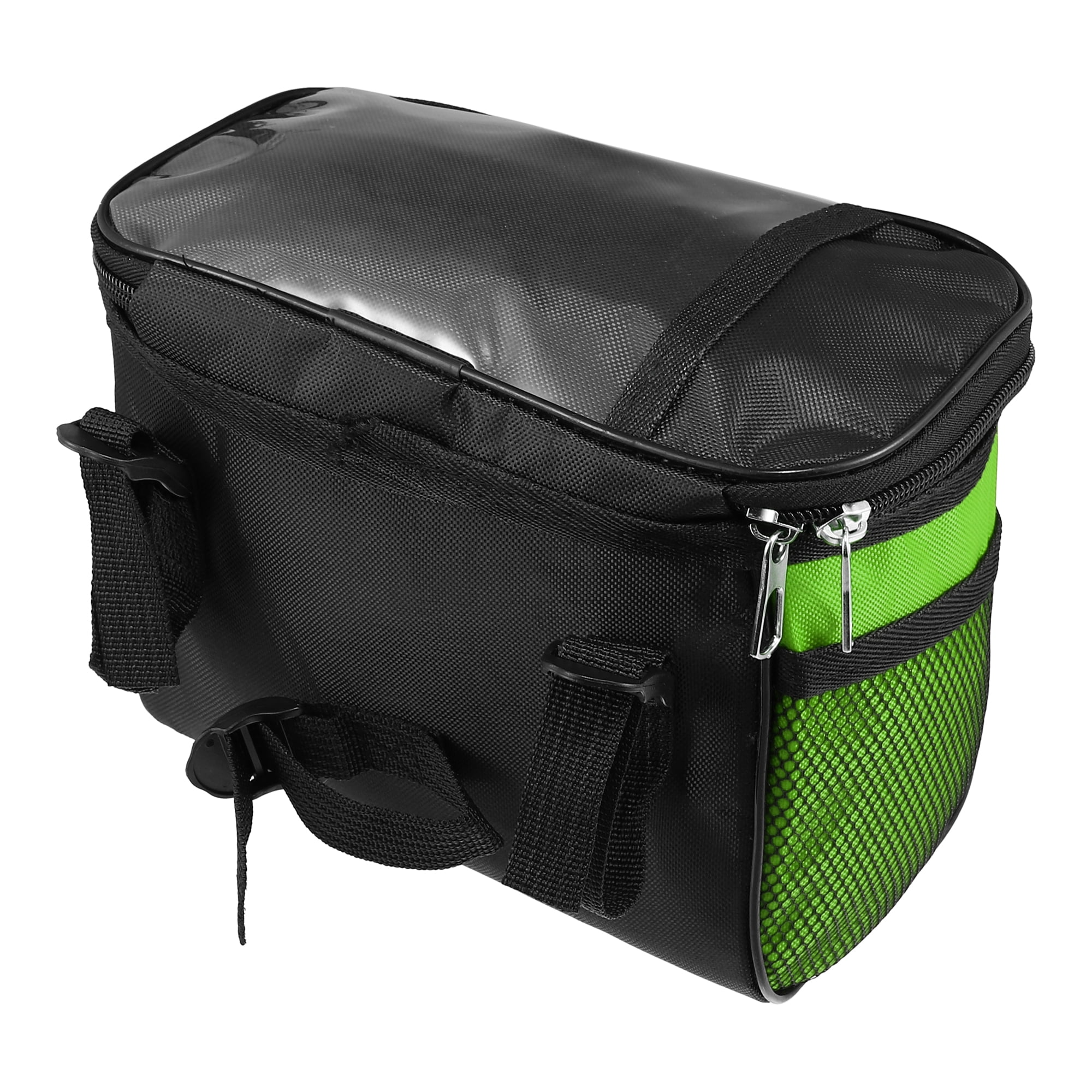 Unique Bargains 5L Capacity Bike Handlebar Bag with 7 Inch Touch Screen Holder Green
