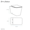 thumbnail image 5 of Concorde Back to Wall Concealed Tank Toilet Bowl Bundle in Glossy White, 5 of 14