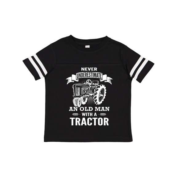 Inktastic Old Man Tractor Boys Toddler T-Shirt