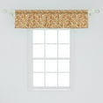 thumbnail image 2 of Ambesonne Floral Valance Pack of 2, Burgeoning Flowers Garden, 54"X12", Beige Multicolor, 2 of 4