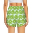 thumbnail image 4 of Haiem Green Lemon Slices Women's 2 in 1 Running Shorts - Lightweight Athletic Workout Gym Yoga Breathable Sports Shorts Liner with Phone Pockets-Medium, 4 of 9