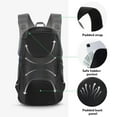 thumbnail image 3 of WATERFLY Unisex 30L Small 600D Durable Hiking Travel Nylon Backpacks Daypack,Dark Blue, 3 of 7