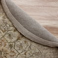thumbnail image 4 of Elm & Oak Talia 4' Round Beige/Cream Medallion Wool Indoor Area Rug, 4 of 7