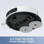 MOVA E40 Ultra Robot Vacuum and Mop,19,000Pa Suction,Anti-Tangle Side Brush,All-in-One Station,Hot Air Drying