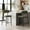 Green, variant on Counter Height Bar Stools Set of 2, Modern Upholstered Barstools with Metal Legs in Beige