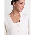 thumbnail image 6 of Athletic Works Women's and Women's French Terry Cardigan with Long Sleeves, Sizes XS-4X, 6 of 7