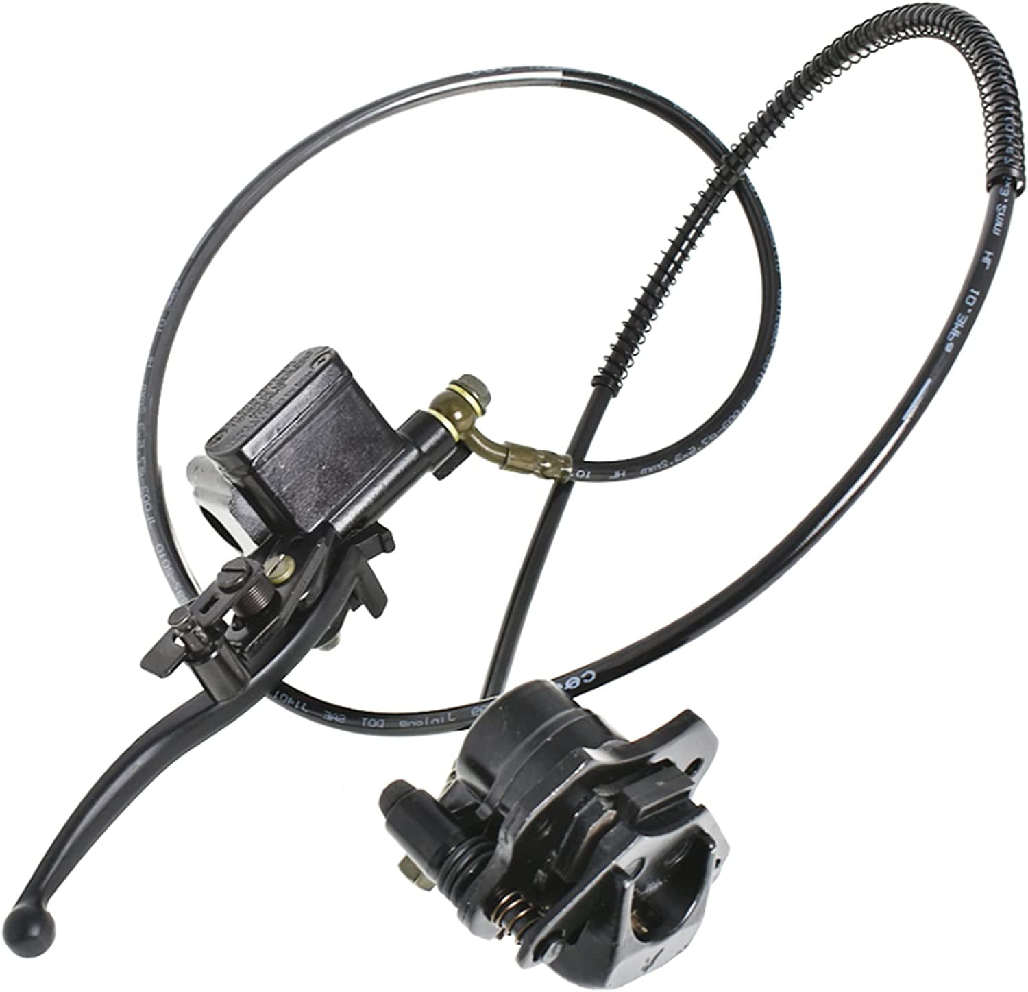 EPOTOOR Rear Brake Assembly Master Cylinder Caliper for 50cc 90cc 110cc