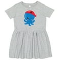 thumbnail image 3 of Inktastic Pirate Octopus, Cute Octopus, Little Octopus Girls Toddler Dress, 3 of 5