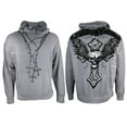 thumbnail image 2 of Xtreme Couture By Affliction Unisex Oversized Boxy Pullover Hoodie Saints, 2 of 13