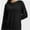 Black, variant on Women's Long Sleeve Knitted Crew Neck T-shirt