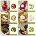 thumbnail image 5 of Fruit Slicer, Strawberry, Banana, Kiwi Cutter, Egg Slicer for Hard Boiled Eggs, for Soft Fruit Sausages, Cucumbers, Mushroom Cutter, Rapid & Safe Slicing Kitchen Gadgets (Green), 5 of 5