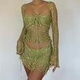 thumbnail image 4 of Jiyugala Women's Tops Fashion Hollow Sequins Bandage Tube Top One Dress And Multiple Dresses Dress Set, 4 of 6