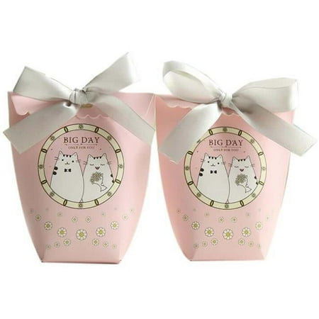 Panda Superstore PS-HOM13761871-YAN01717 20 Piece Candy Favor Wedding & Birthday Decoration Party Gift Box, Cat