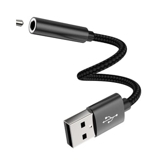 Adattatore jack per cuffie da USB C a 3,5 mm, tipo C a 3,5 mm, cavo audio stereo DAC compatibile con Huawei P50/P40 Mate 40/30 Pro/Pixel 6/5/4/XL/Samsung Galaxy S22/S21/S20/S20+/S10/S9/Note10 Nero