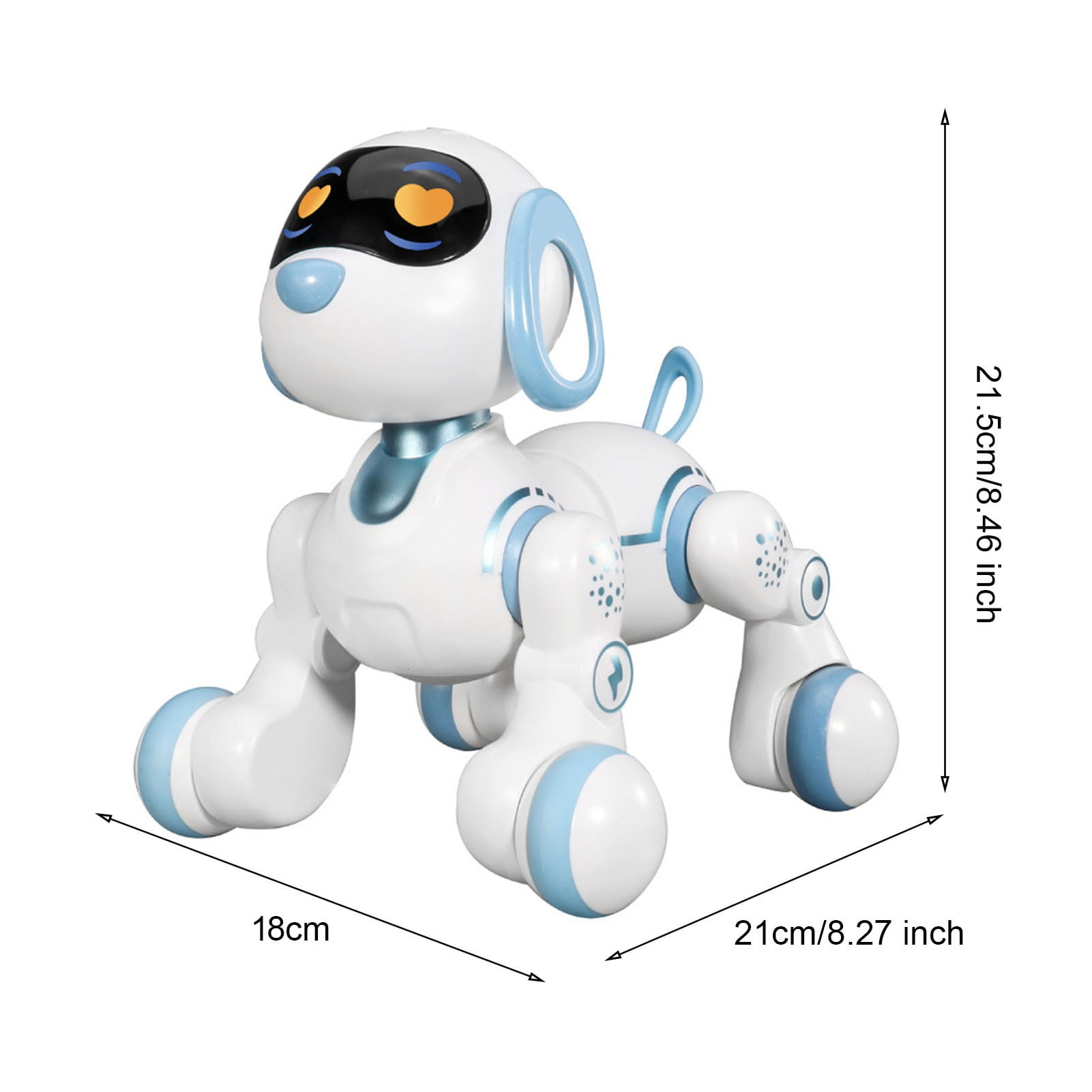 BAELLERT Remote Control Robot Dog Toy Programming Touch Interactive Electric Smart Cat 2.4GHz RC Robotic Pet Toy with LED Eyes Music Toddlers Boys Girls Gift